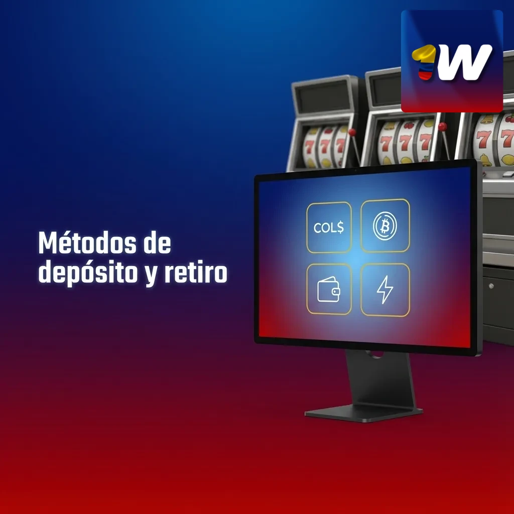 Iconos de métodos de pago en 1win: Mastercard, Visa, PSE, Nequi, Daviplata, Skrill, Neteller, Paysafecard, Bitcoin y USDT