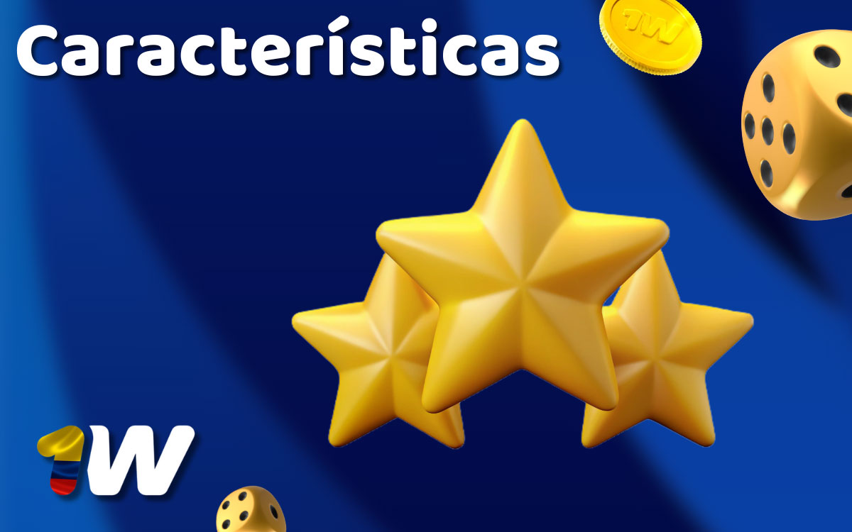 Infografía del casino 1win para Colombia con juegos, pagos en COP, app móvil, bonos y soporte responsable