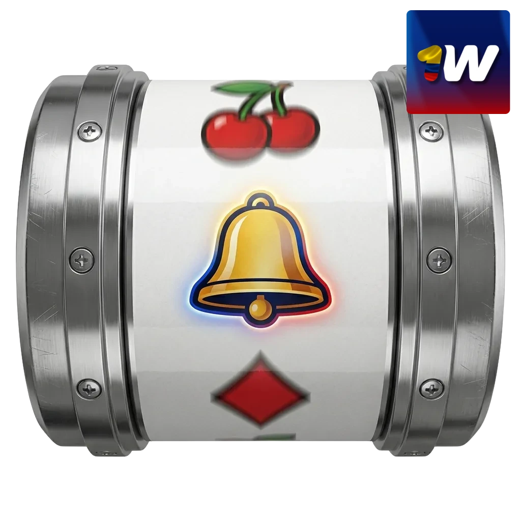 Pantalla de casino 1win en Colombia con tragamonedas variadas, giros gratis, multiplicadores y gran bono de bienvenida