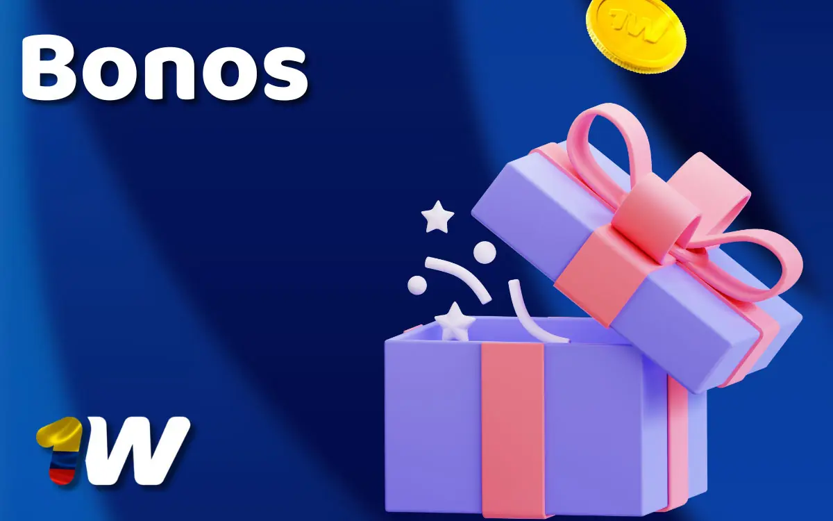 Banner de 1win Colombia destacando bono de bienvenida hasta 500% para apuestas deportivas y casino online